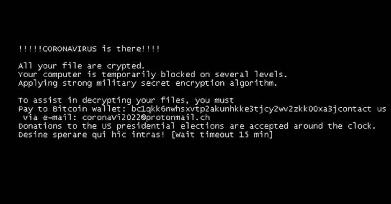 COVID-19 kao lažni ransomware